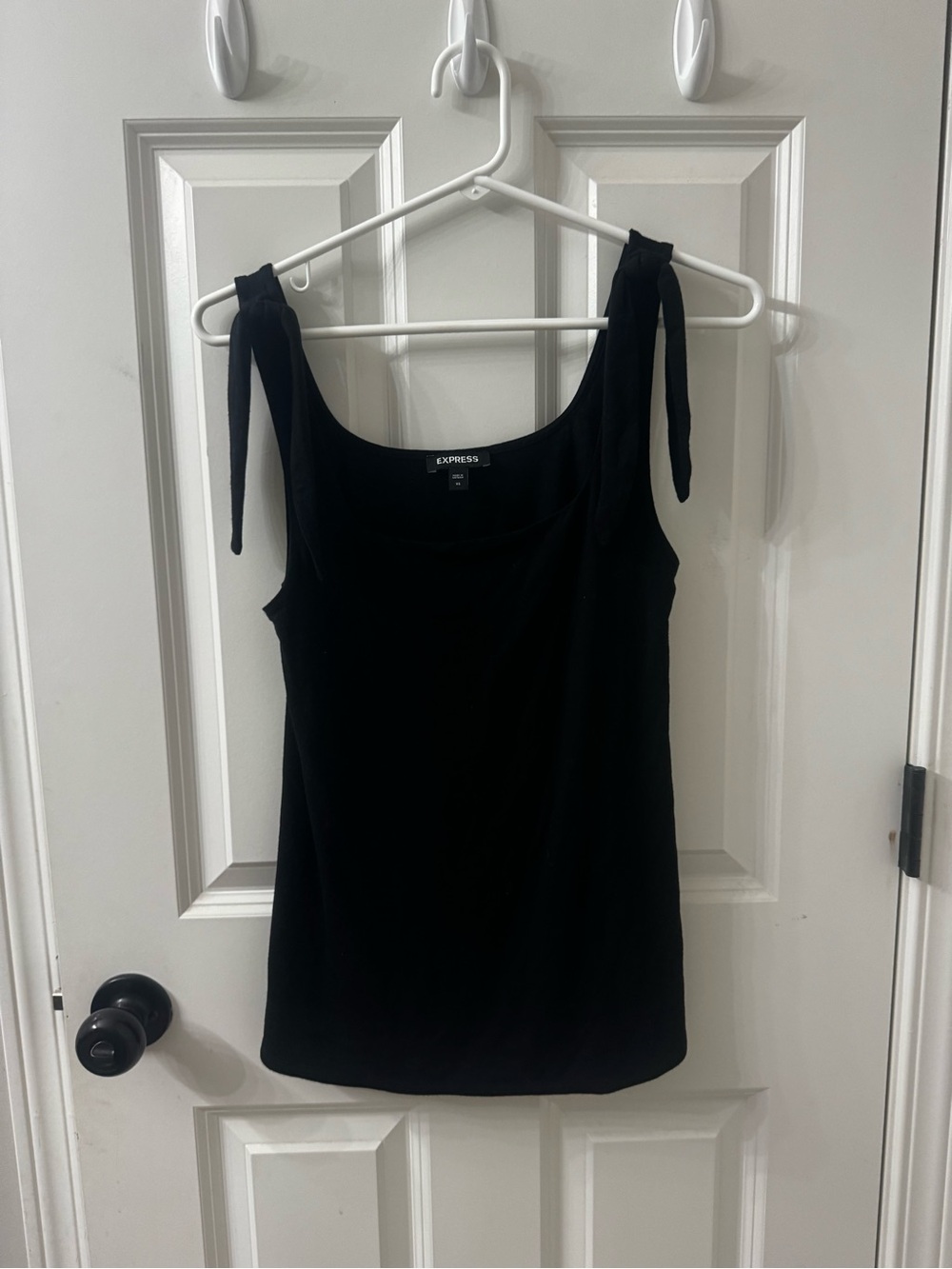 Express Black Tie-Shoulder Tank